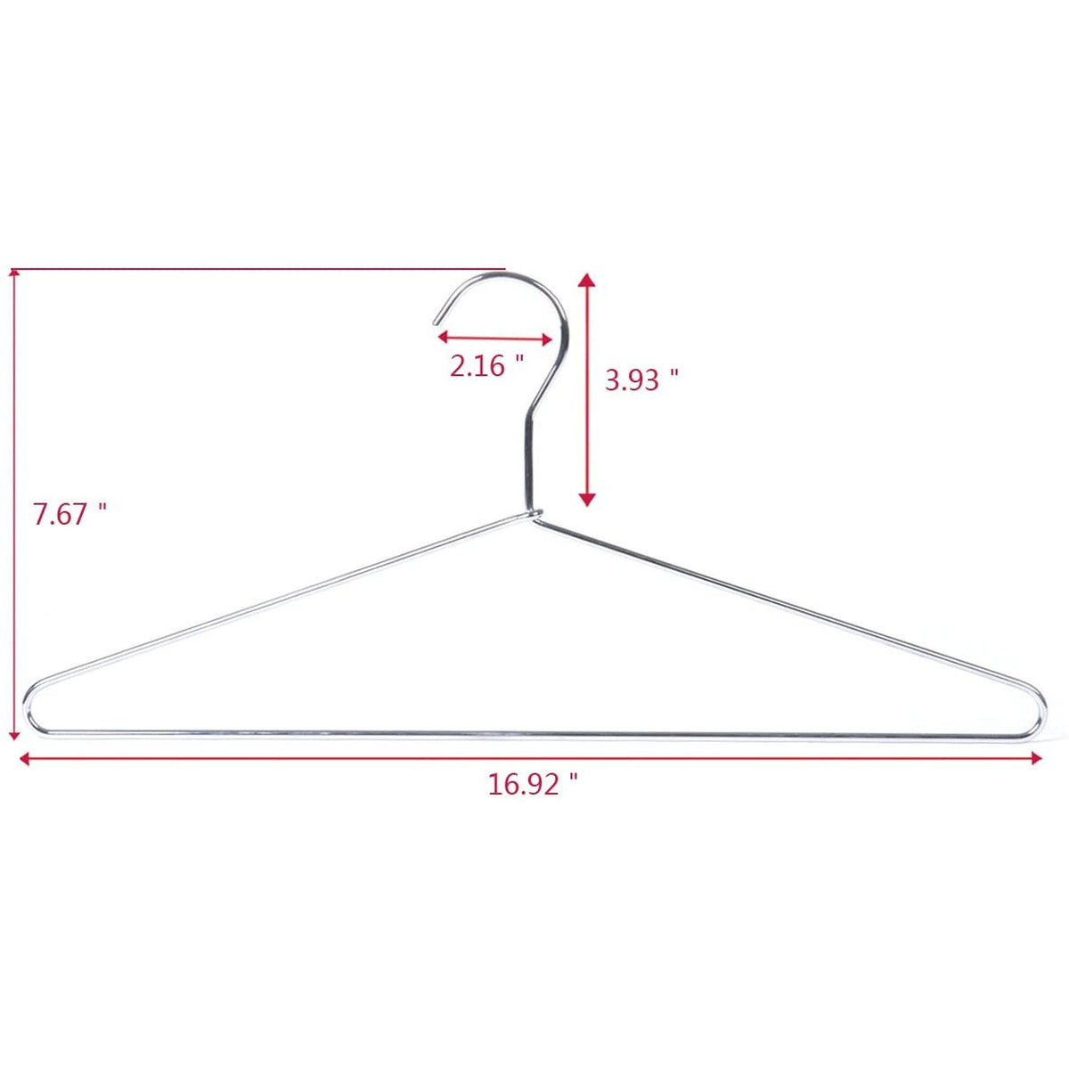 3801 / 3802 / 3804 / 5272 – Heavy-Duty Metal Suit & Coat Hanger – 17"