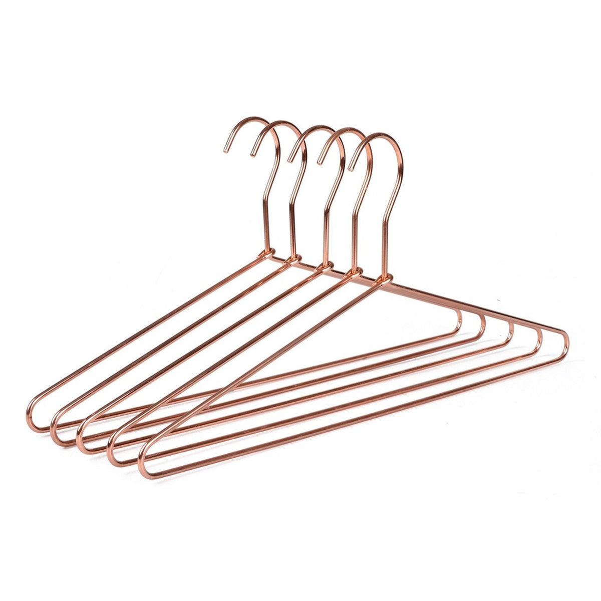3821 – Heavy-Duty Metal Suit & Coat Hanger – 17" – Rose Gold