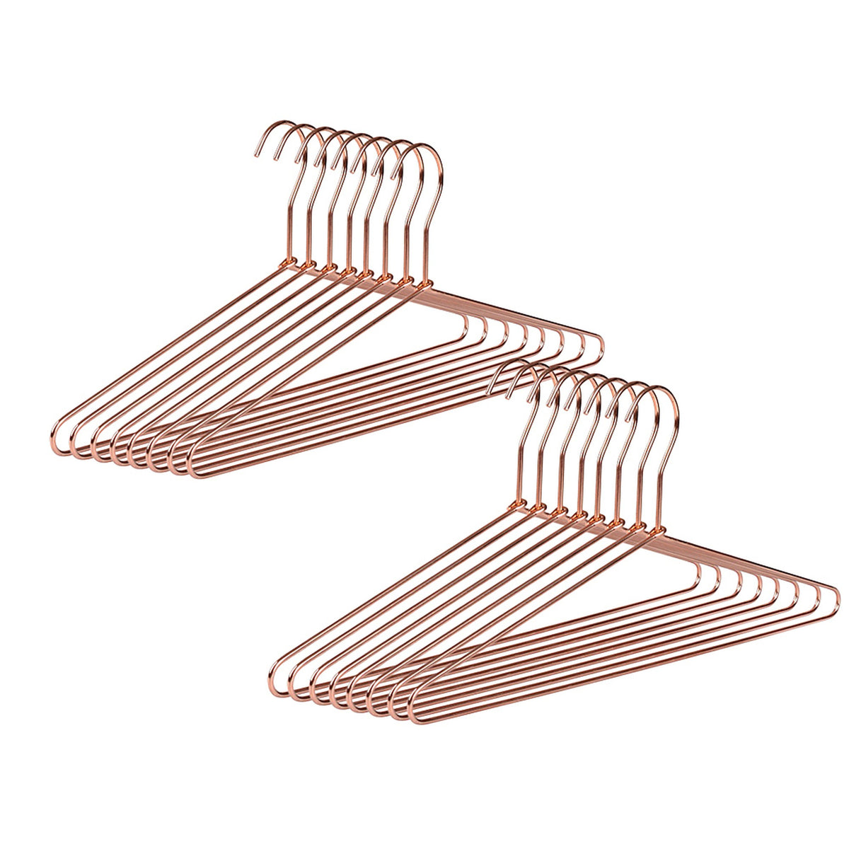 3821 – Heavy-Duty Metal Suit & Coat Hanger – 17" – Rose Gold