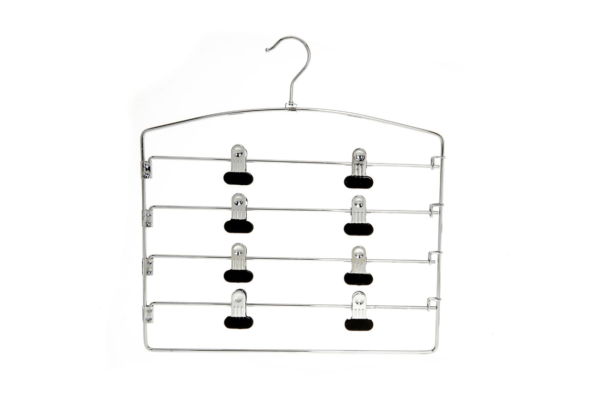 M061 - Heavy Duty 4 Tier Hanger Rack with Clips - 30 pcs
