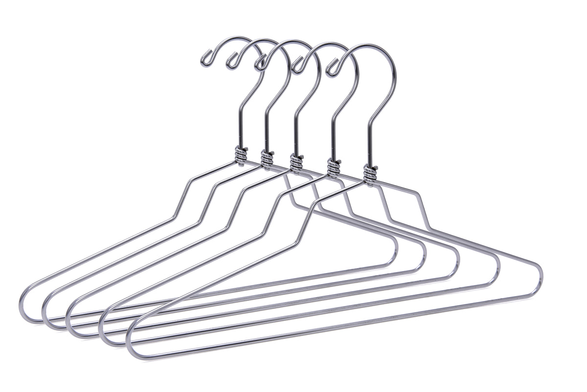 M014 – Heavy-Duty Metal Suit Hanger with Swivel Hook – 14" – Chrome