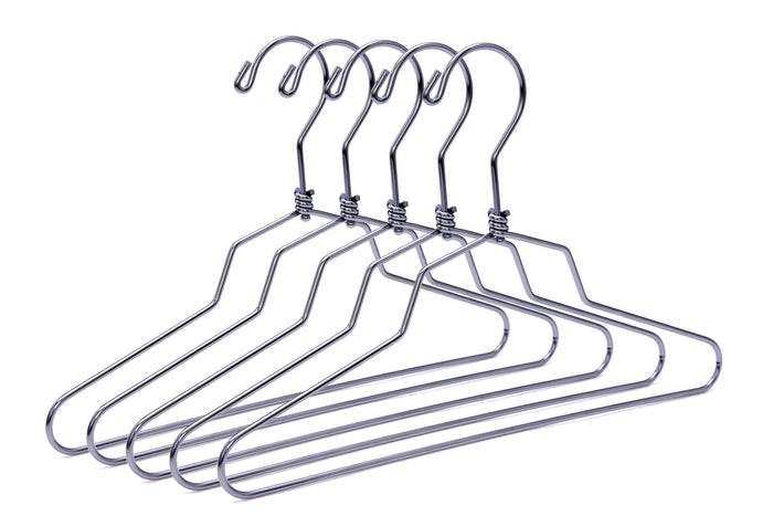 M015 – Heavy-Duty Metal Suit Hanger with Swivel Hook – 12" – Chrome