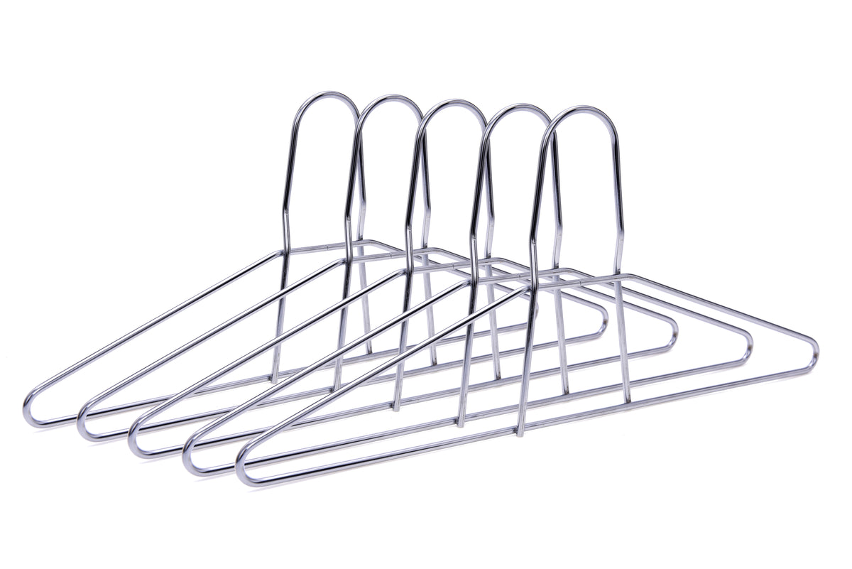 M018 – Heavy-Duty Anti-Theft Metal Hanger, 5 mm – 17" – Chrome