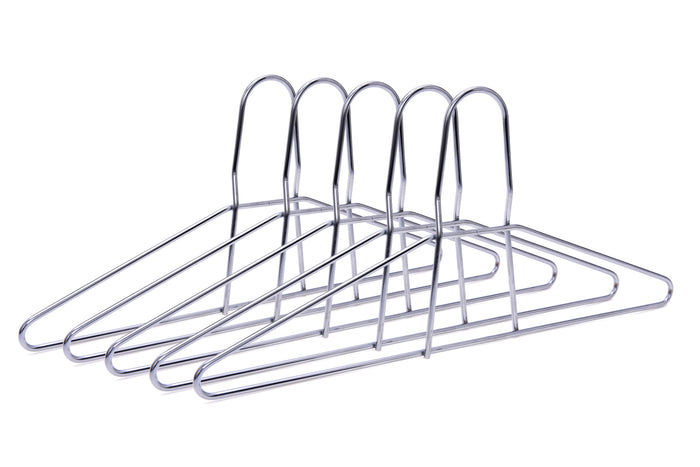 M018 – Heavy-Duty Anti-Theft Metal Hanger, 5 mm – 17" – Chrome