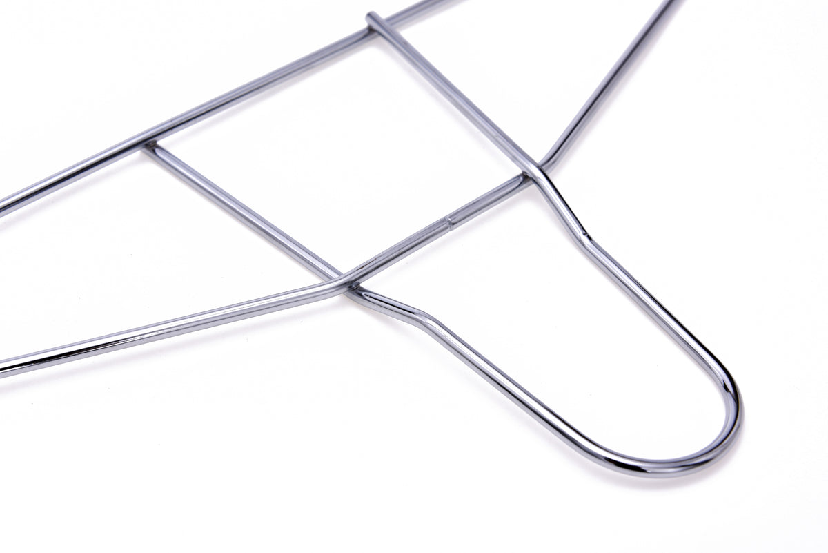 M018 – Heavy-Duty Anti-Theft Metal Hanger, 5 mm – 17" – Chrome