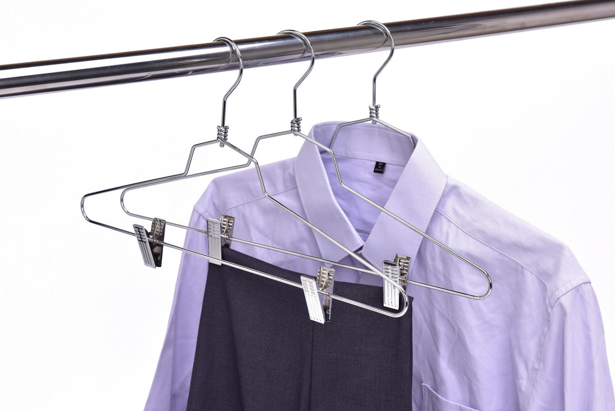 M055-10 - Metal Hanger 16" with Clips Swivel Hook 100 pcs.