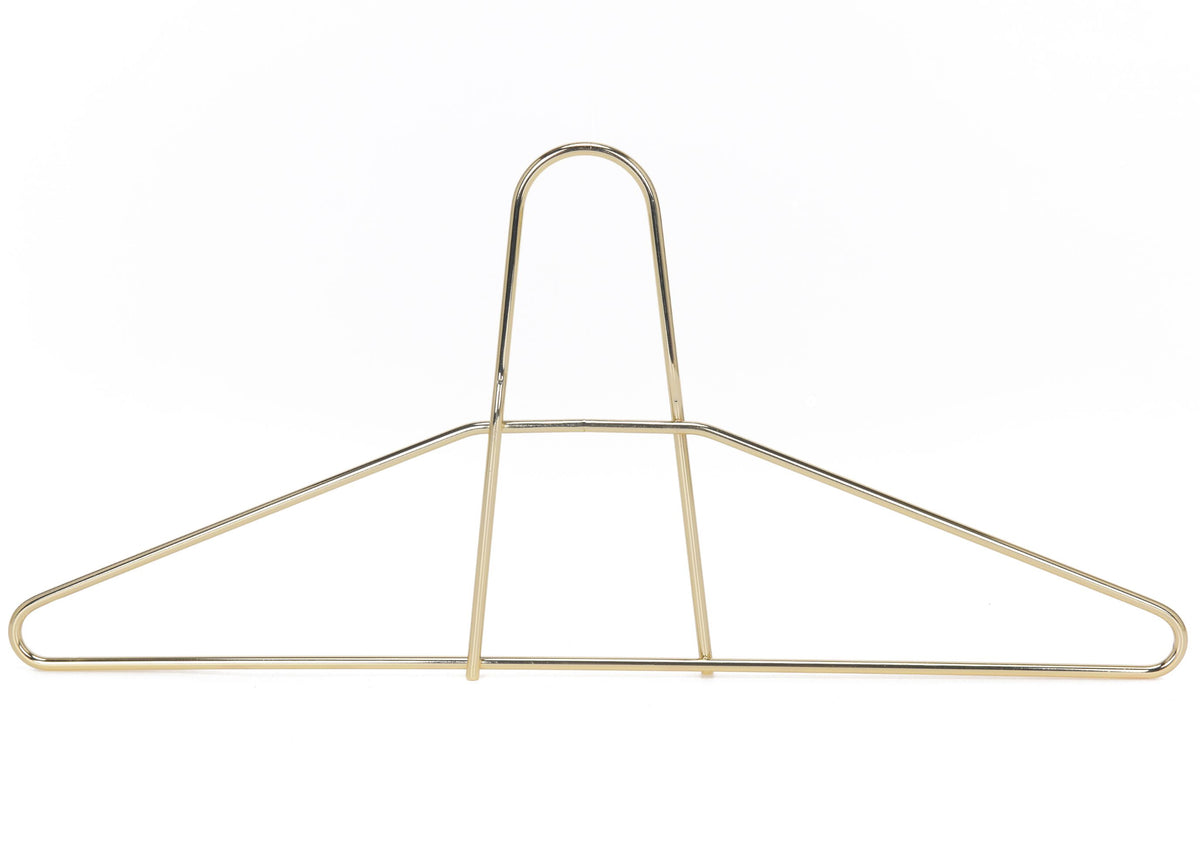 M018-GL – Heavy-Duty Anti-Theft Metal Hanger, 5 mm – 17" – Gold