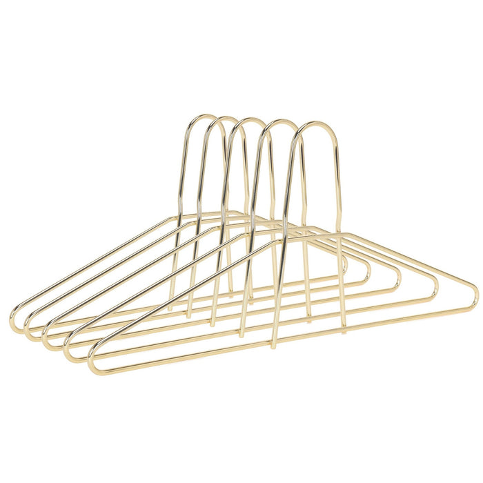 M018-GL – Heavy-Duty Anti-Theft Metal Hanger, 5 mm – 17" – Gold