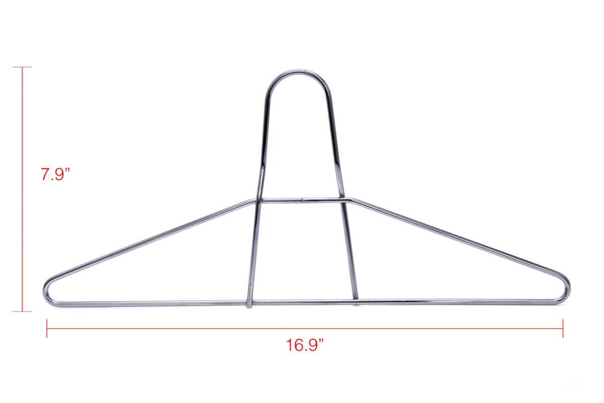 M018 – Heavy-Duty Anti-Theft Metal Hanger, 5 mm – 17" – Chrome