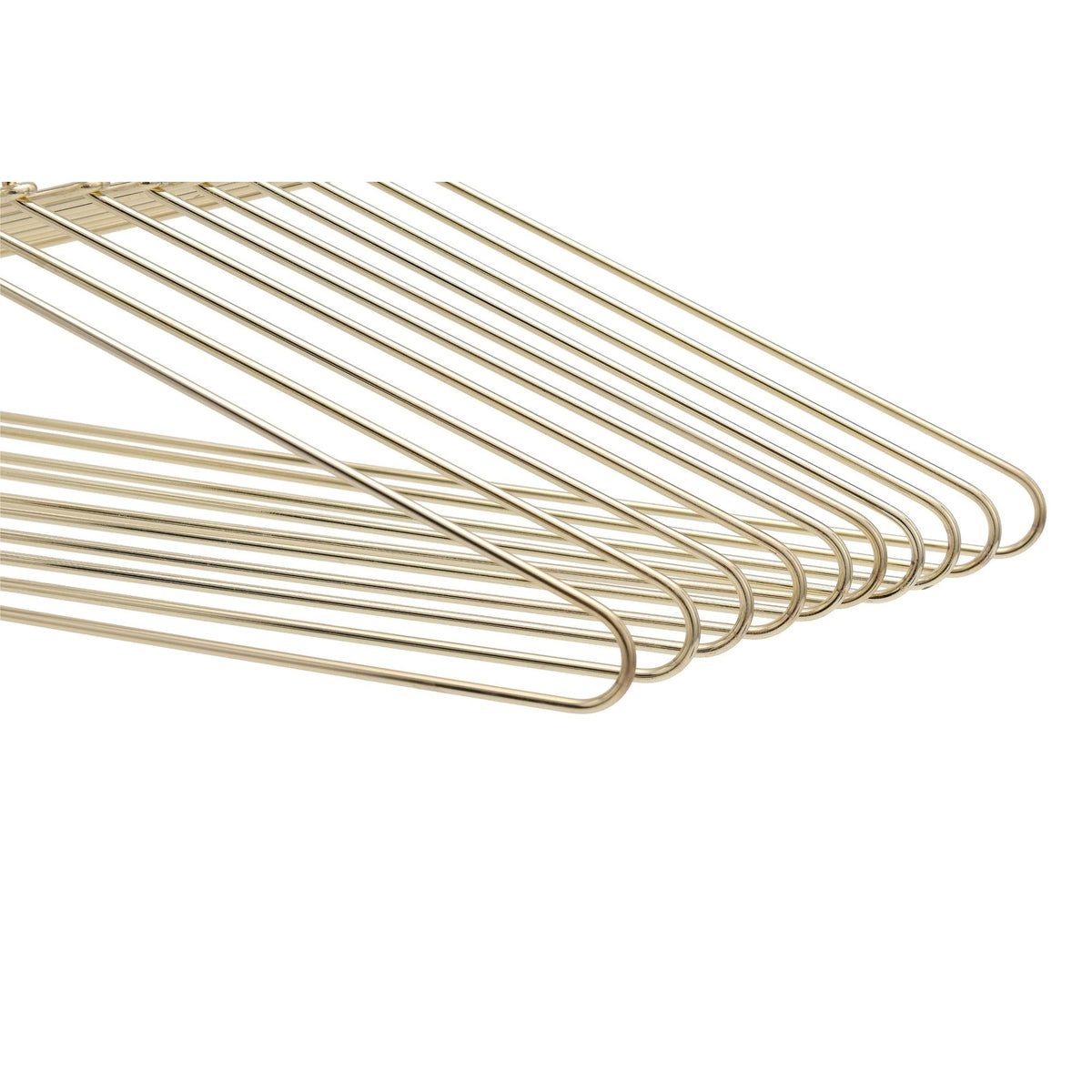 M020 - Gold Metal 17" Heavy Duty Hanger - 100 Hangers