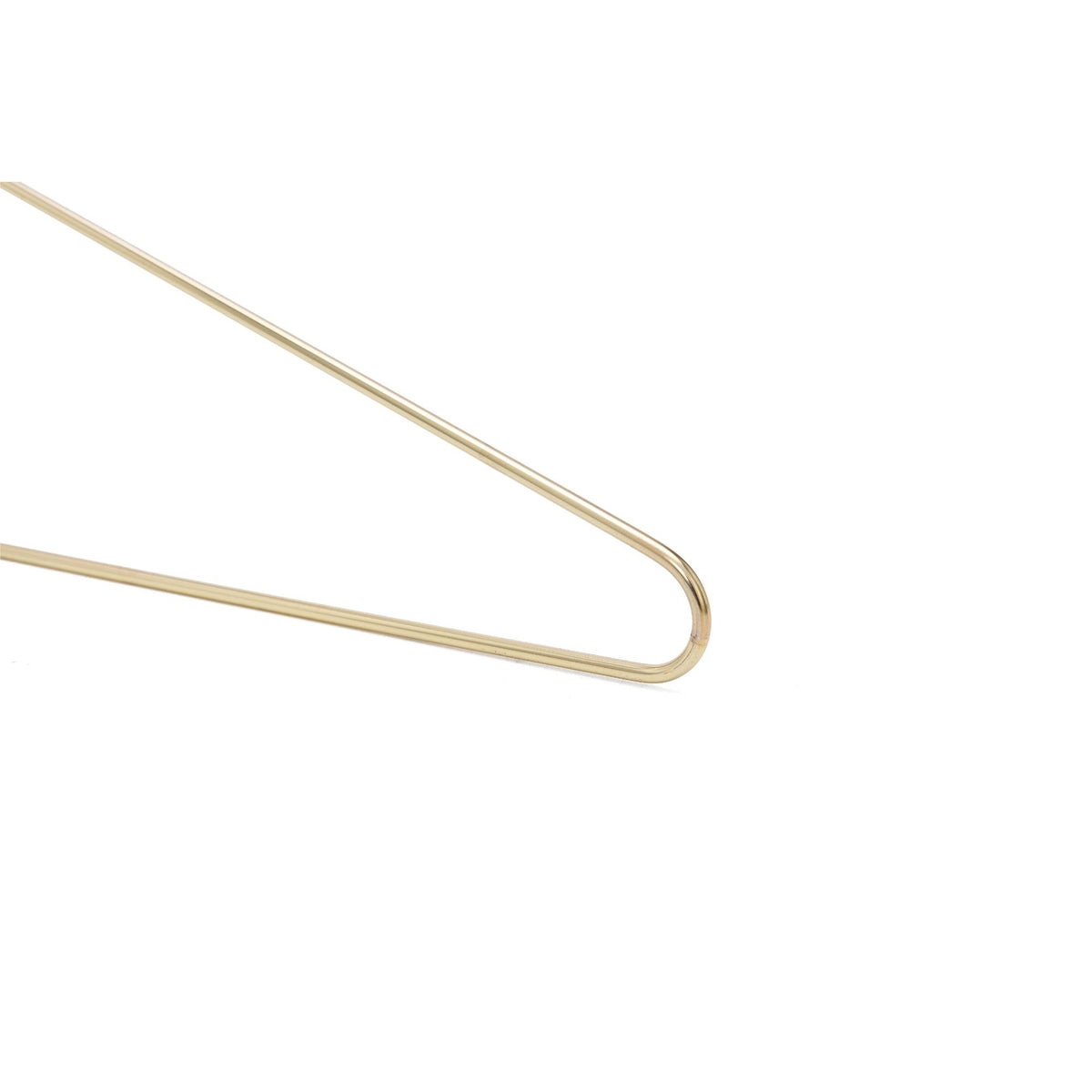 M020 - Gold Metal 17" Heavy Duty Hanger - 100 Hangers