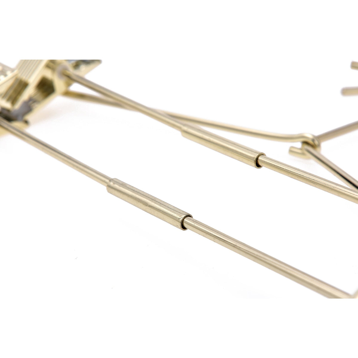 M072 - Gold Metal 12" Heavy Duty Kids Skirt Hanger - 100 Hangers