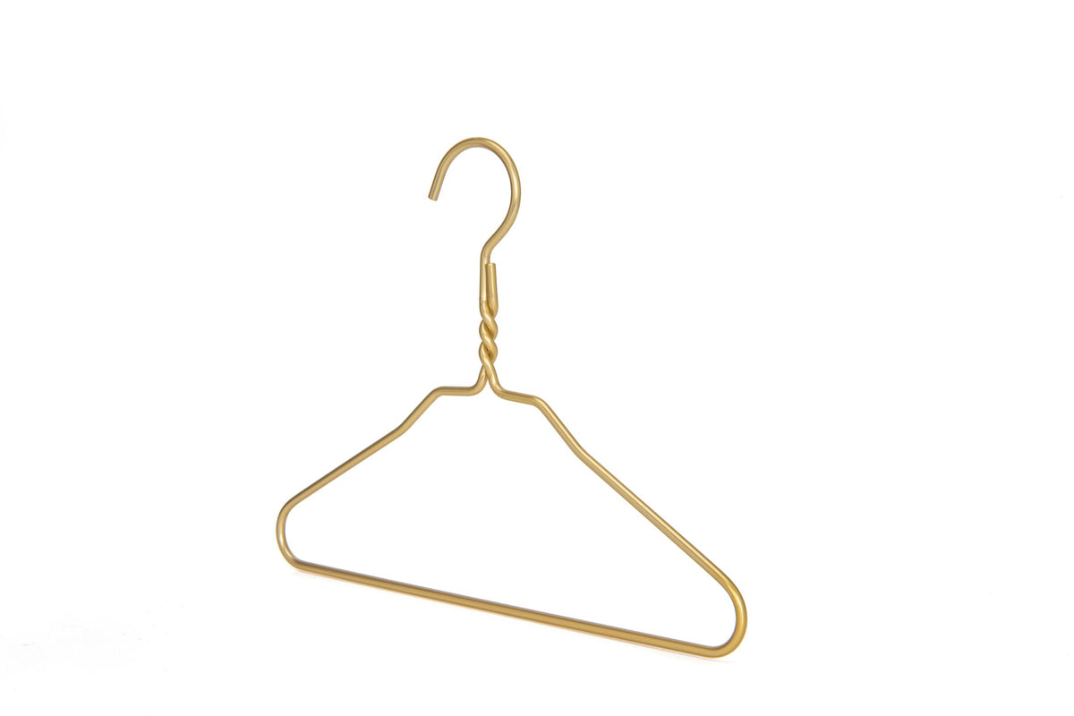 AL21 – Junior Heavy-Duty Aluminum Coat & Suit Hanger – 14" – Gold