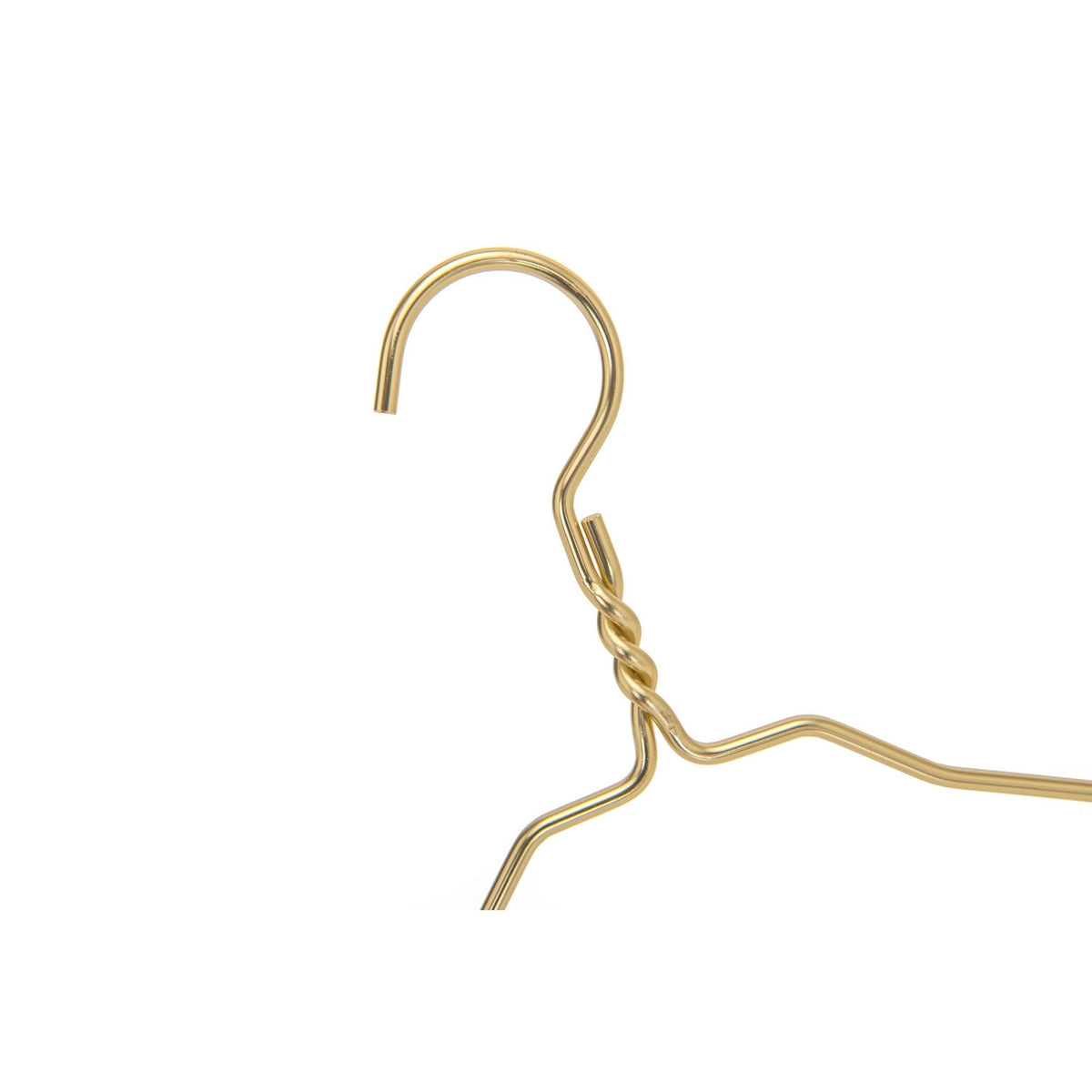 AL21 – Junior Heavy-Duty Aluminum Coat & Suit Hanger – 14" – Gold