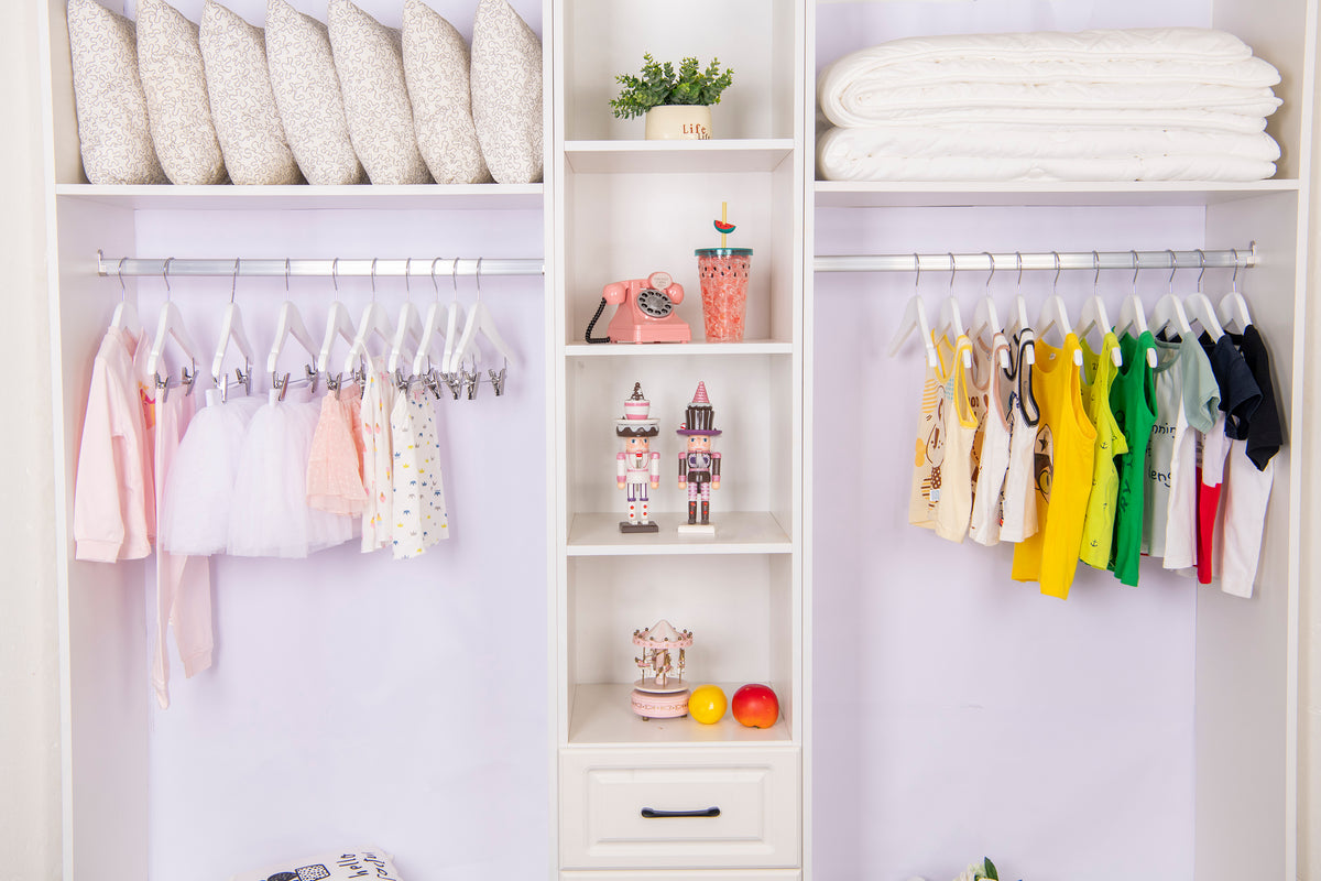 WB42 - Baby Wooden Hanger, 10" White - 80
