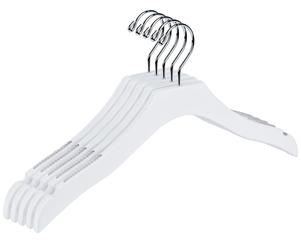 WK14 – Kids Luxury Wooden Hanger – 14.5" – White