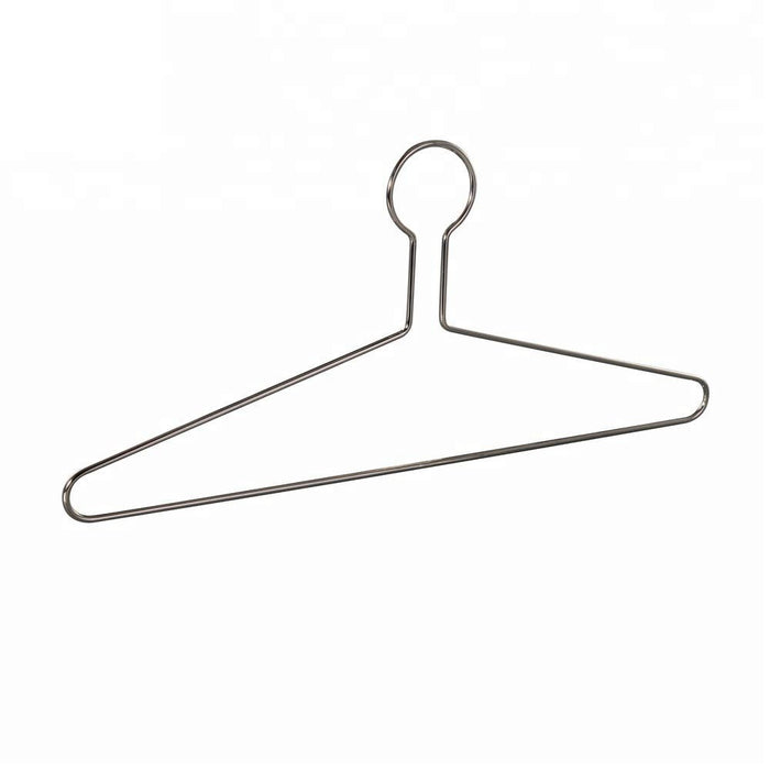 1050 – Heavy-Duty Anti-Theft Metal Hanger, 4 mm – 17" – Chrome