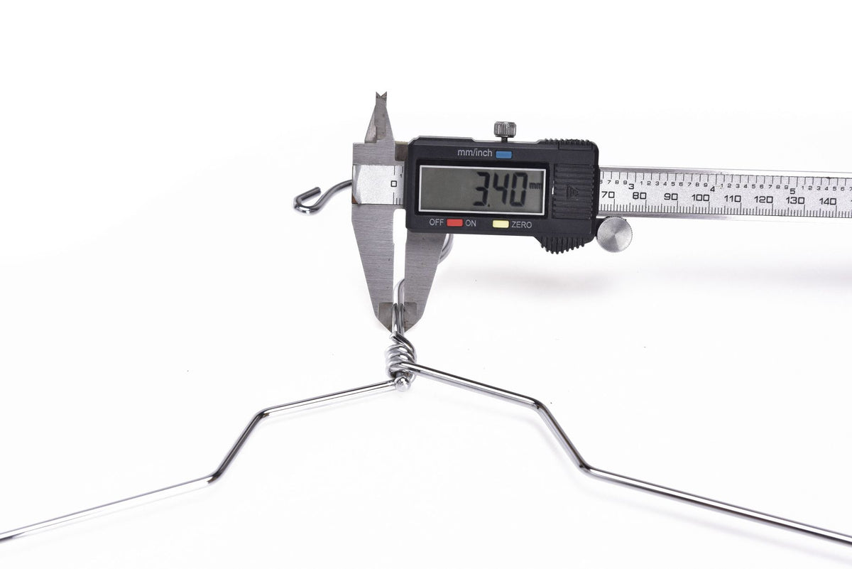 M055-10 - Metal Hanger 16" with Clips Swivel Hook 100 pcs.