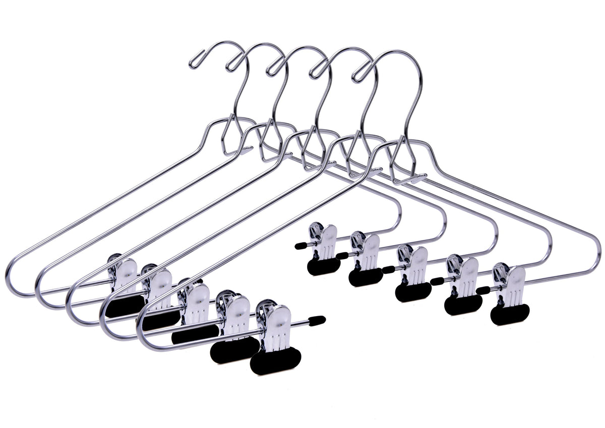 M059 - Heavy Duty Metal Add On Hanger Wide Clips - 60 Pcs (Retail Packed)