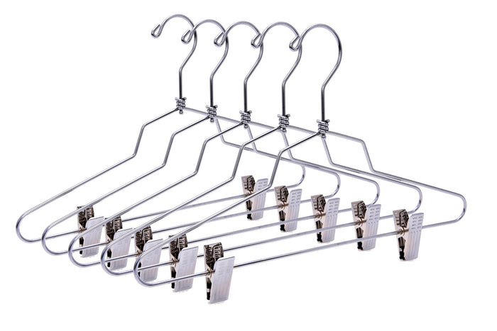 M056  - Metal Hanger 14" with Clips Swivel Hook Teen
